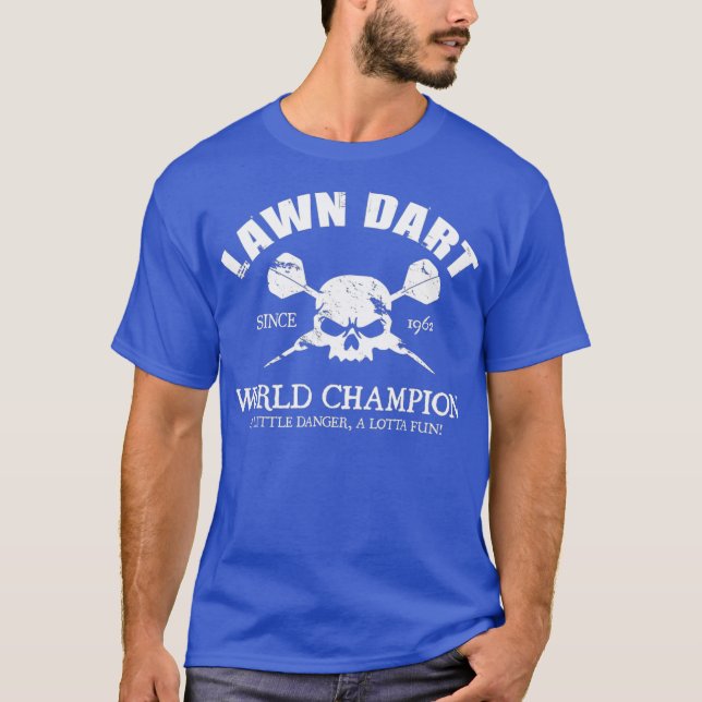 T-shirt Chemise Dart Pour Champion Du Monde Dart À Pelouse (Devant)