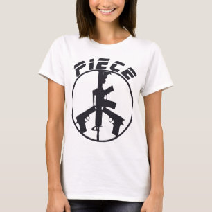T-shirt Chemise d'artillerie par encre personnalisée amé