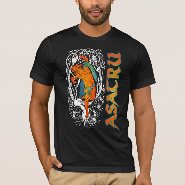 T-shirt Chemise d'Asatru d'arbre du monde (Devant)