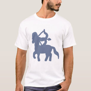T-shirt Chemise d'astrologie Sagittaire bleu minimal