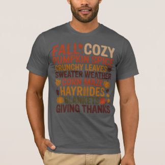 T-shirt Chemise d'automne au parfum de citrouille épicée e
