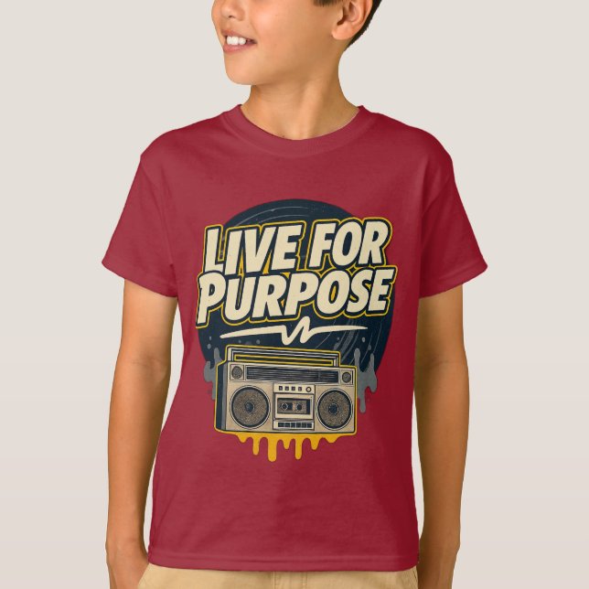 T-shirt Chemise d'autonomisation de la jeunesse rouge (Devant)