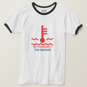 T-shirt Chemise d'avertissement de la lumière chaude