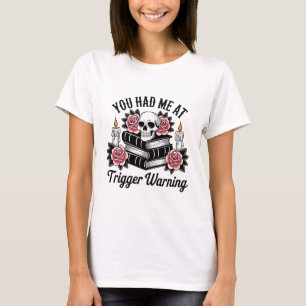 T-shirt Chemise d'avertissement déclencheur   Bad Book Clu