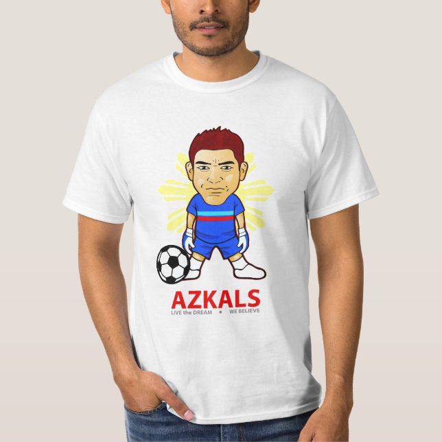 T-shirt Chemise d'Azkals - gardien de but bleu (Devant)