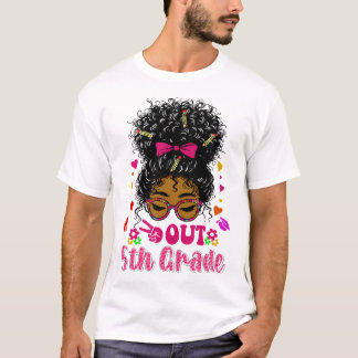 T-shirt Chemise De 5E Année Pour Les Filles Noires 5E Gra