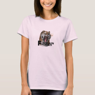 T-shirt Chemise de Babydoll d'Armageddon de chevaux de