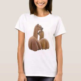 T-shirt Chemise de Babydoll de dames d'amour d'alpaga