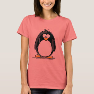 T-shirt Chemise de bande dessinée de pingouin