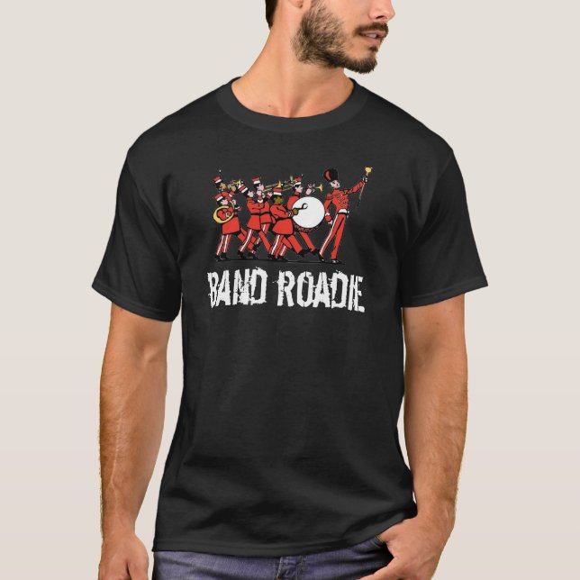 T-shirt Chemise de bande marching amusante - Chemises pare (Devant)