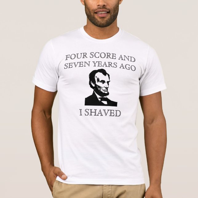 T-shirt Chemise de barbe d'Abe Lincoln (Devant)