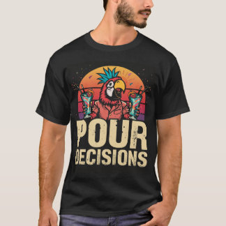 T-shirt Chemise de barman perroquet pour décisions
