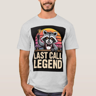 T-shirt Chemise de barman raton laveur légendaire Last Cal