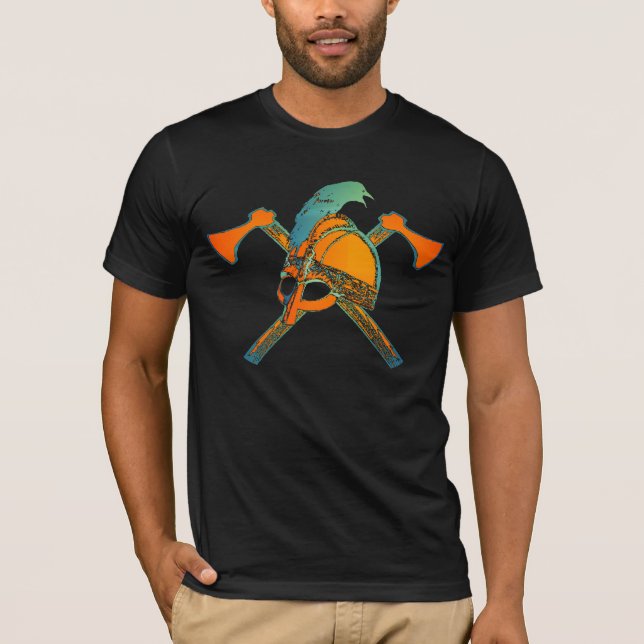 T-shirt Chemise de barre de Raven (Devant)