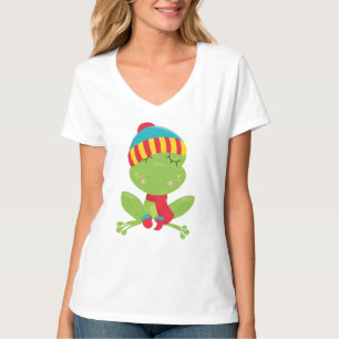 T-shirt Chemise de base à encolure en V pour femmes