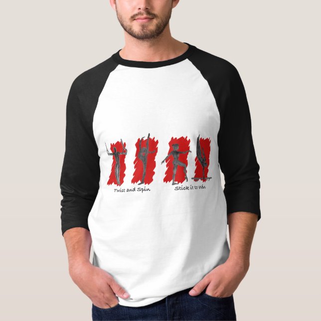 T-shirt Chemise de base-ball de gymnastique (Devant)