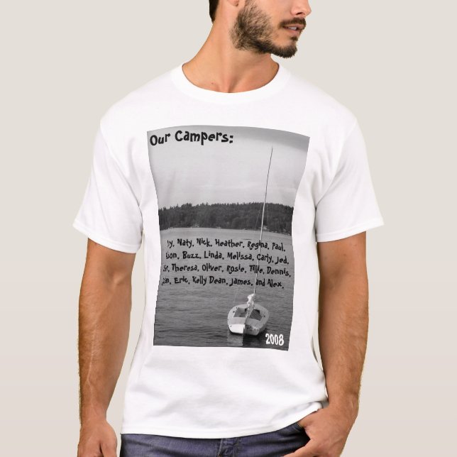 T-shirt Chemise de base de Carter du camp des hommes (Devant)