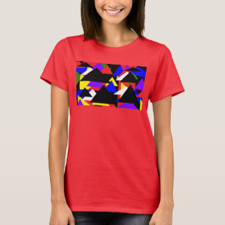 T-shirt Chemise de base multicolore Abstraite