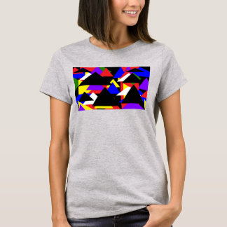 T-shirt Chemise de base multicolore Abstraite