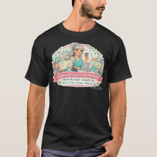 T-shirt Chemise de base Scrapbook Expo 2026 Unisexe Noir