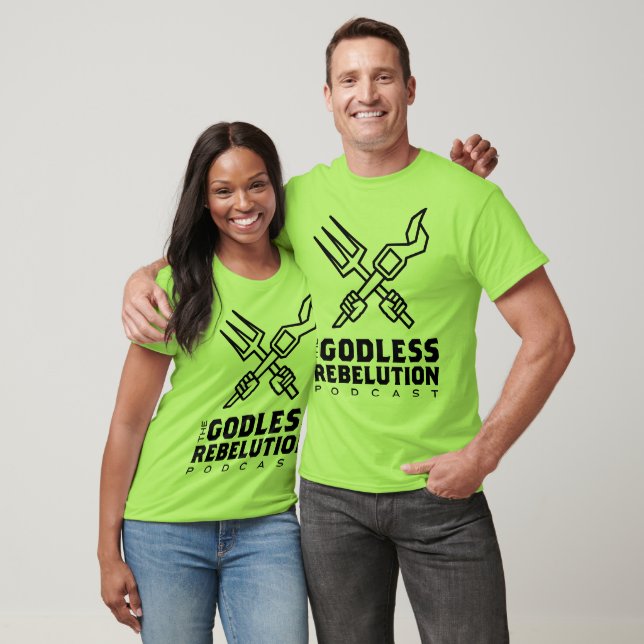 T-shirt Chemise de baseball de la révolution sans dieu (Unisexe)