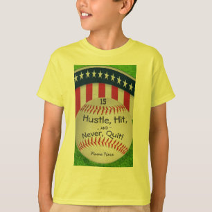 T-shirt Chemise de baseball personnalisée avec numéro