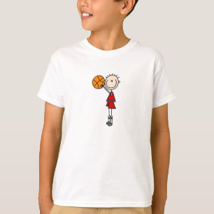 T-shirt Chemise de basket-ball de garçons de pousse