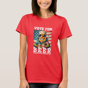 T-shirt Chemise de Bière   Cadeau Vote Pour Trump   Jour d