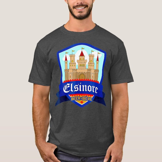 T-shirt Chemise de bière Elsinore Funny 80s Chemise de l'a (Devant)