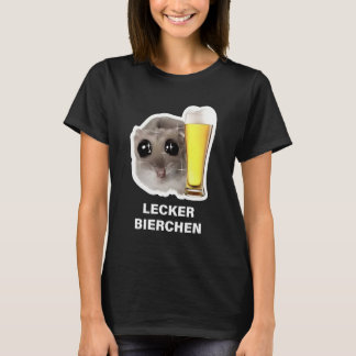 T-shirt Chemise de bière pour hamster mignon Lecker Bierch