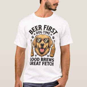 T-shirt Chemise de bière Retriever doré Funny Dog Lover Vi