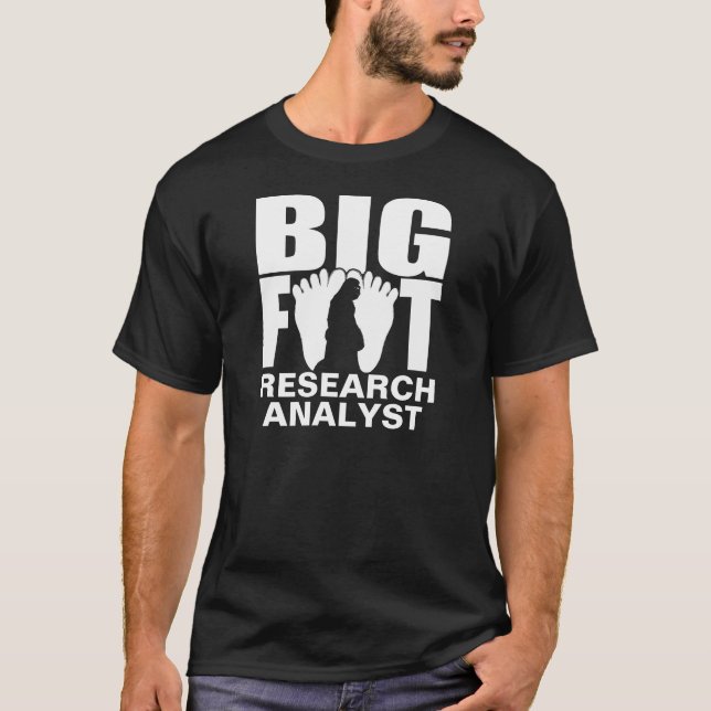 T-shirt Chemise de Bigfoot/d'analyste recherches de (Devant)