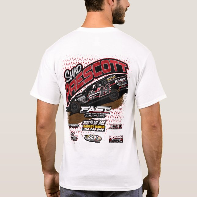 T-shirt Chemise de blanc de Shad (Dos)