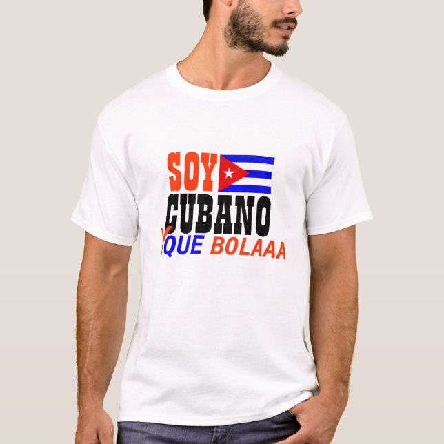 T-shirt Chemise de Bolaaa de que du soja CUBANO y (Devant)