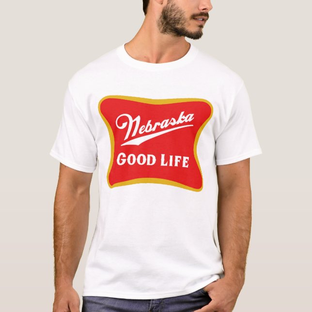 T-shirt Chemise de bonne vie du Nébraska (Devant)