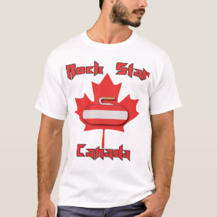 T-shirt Chemise de bordage du Canada de vedette du rock