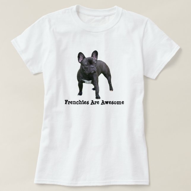 T-shirt Chemise de bouledogue français (Design devant)
