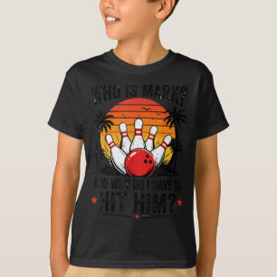 T-shirt Chemise de bowling amusante qui est Mark et pourqu