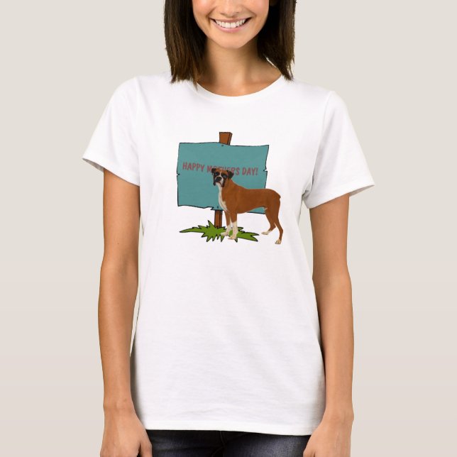 T-shirt Chemise de boxeur de jour de mamans (Devant)