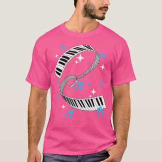 T-shirt Chemise de cadeau de joueur de piano Touches de pi