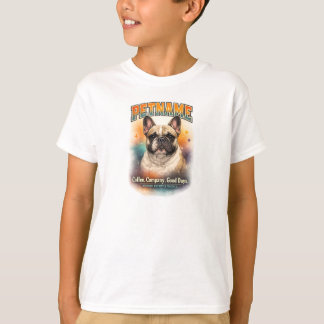 T-shirt Chemise de café personnalisée pour Bouledogue Fran