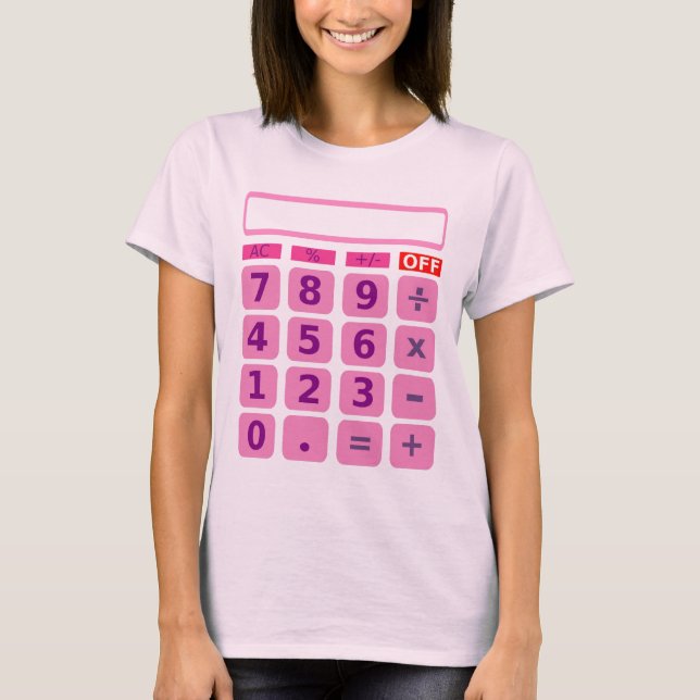 T-shirt Chemise de calculatrice (Devant)