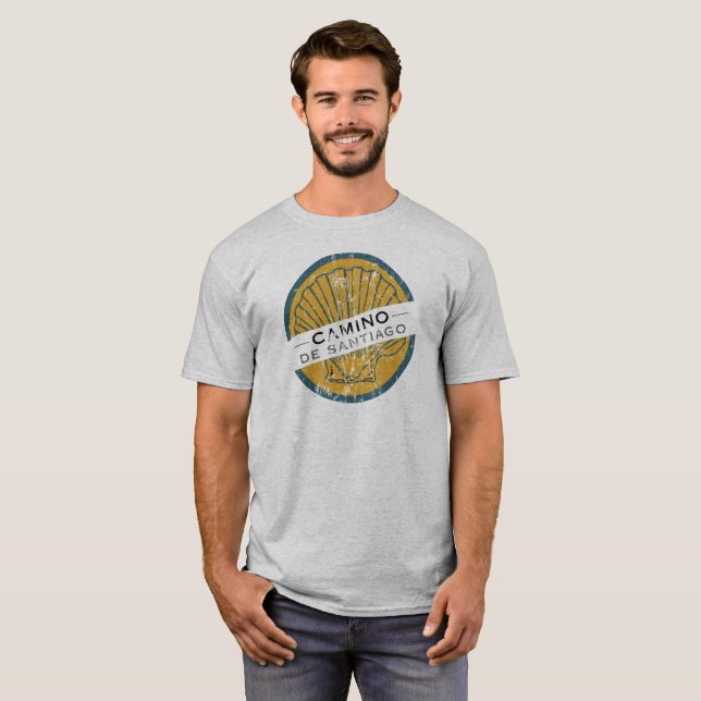 T-shirt Chemise de Camino De Santiago Shell (Devant entier)