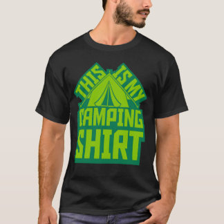 T-shirt Chemise de camping sous tente familiale