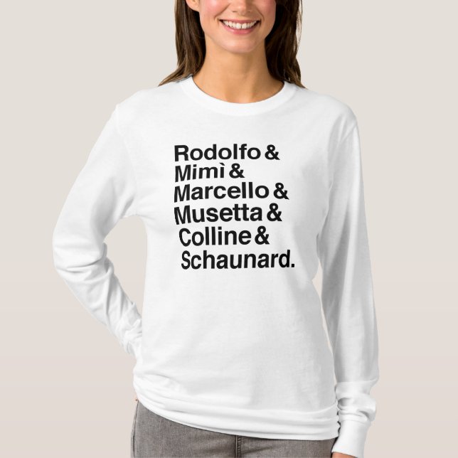 T-shirt Chemise de caractères de Bohème de La (Devant)