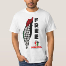 Chemise de carte de Kéfié Palestine drapeau palest