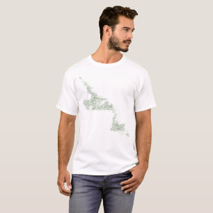 T-shirt Chemise de carte de Terre-Neuve et de Labrador