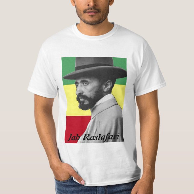 T-shirt Chemise de casquette de Jah Rastafari (Devant)