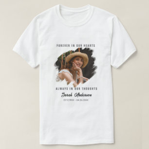 T-shirt Chemise de célébration de vie avec photo personnal