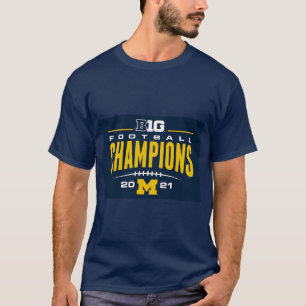 T-shirt chemise de championnat michigan big ten